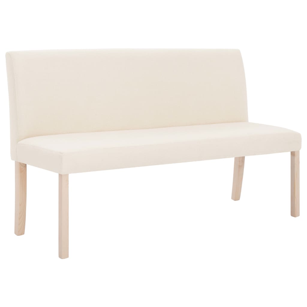 Sitzbank 139,5 cm Dunkelgrau Polyester