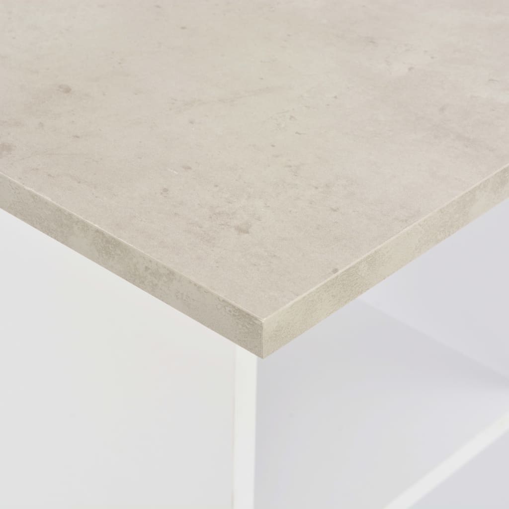 Bartisch Weiß 60x60x110 cm