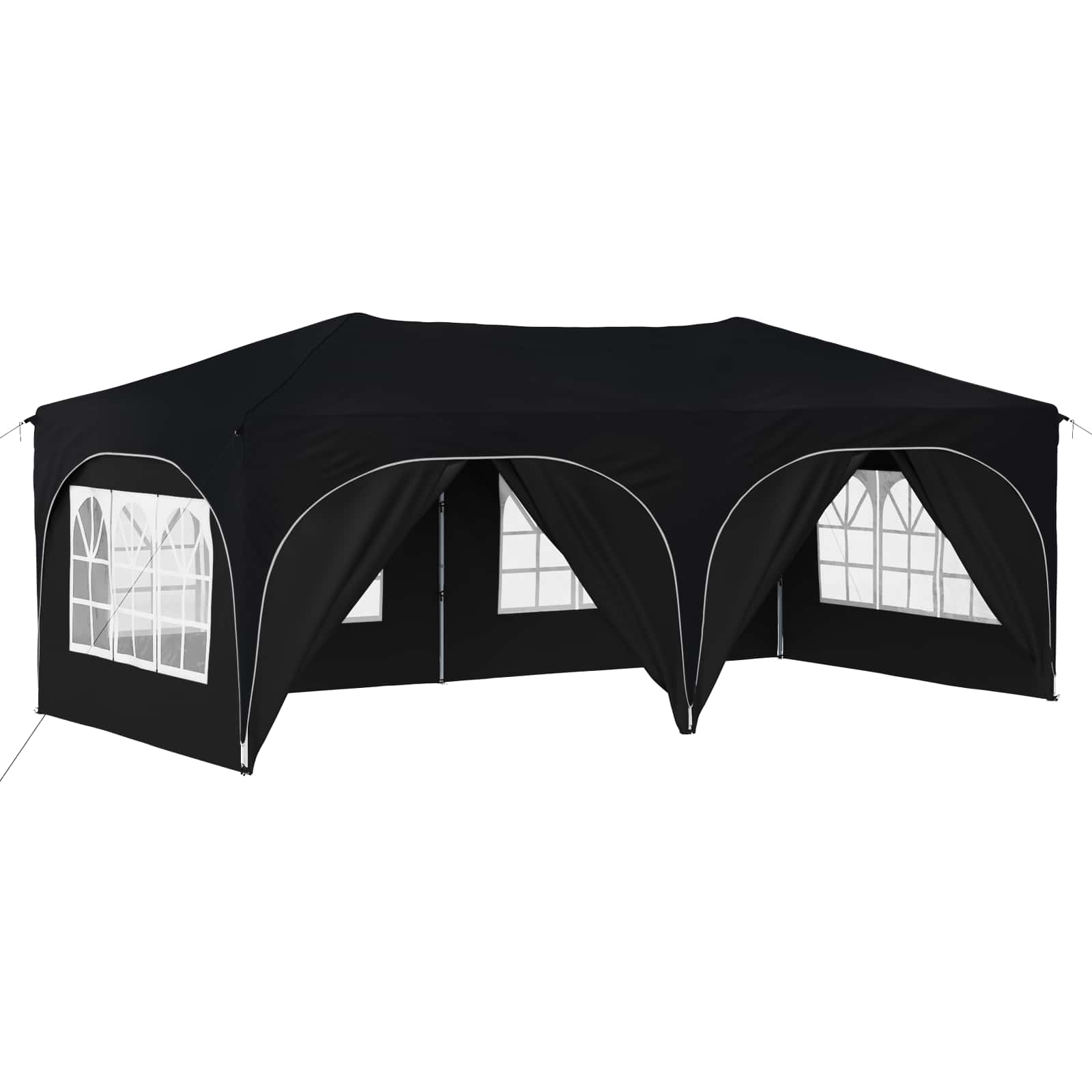 Pop-up Partyzelt 575 x 288 x 245 cm Creme Oxford-Stoff