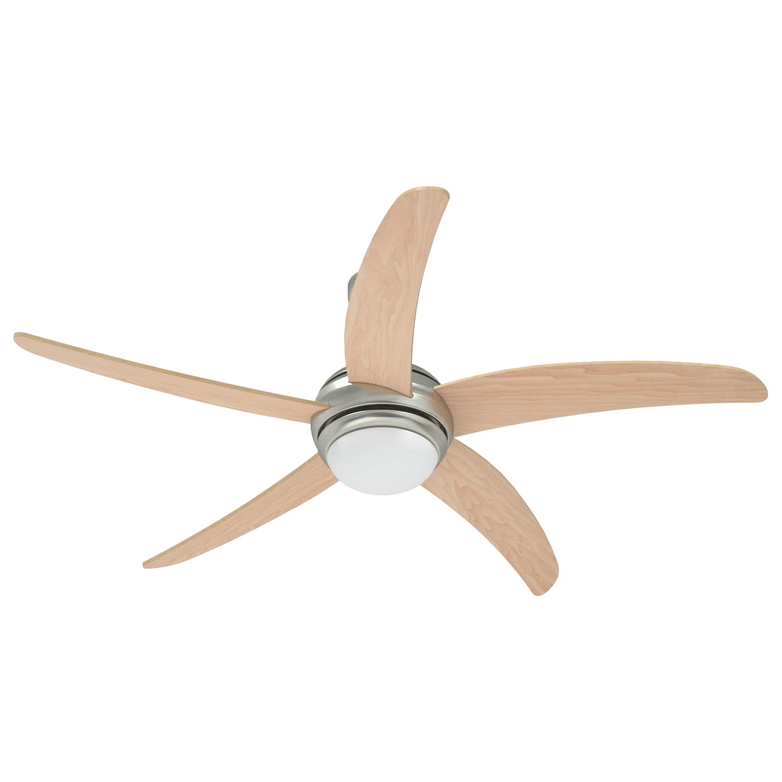 Deckenventilator mit Licht und Fernbedienung Ø 130 cm Weiß