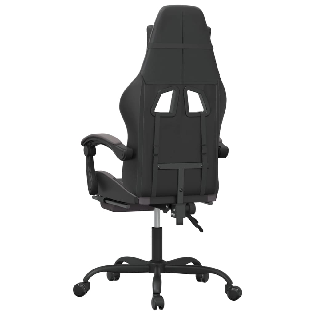 Gaming-Stuhl Drehbar Schwarz und Grün Kunstleder