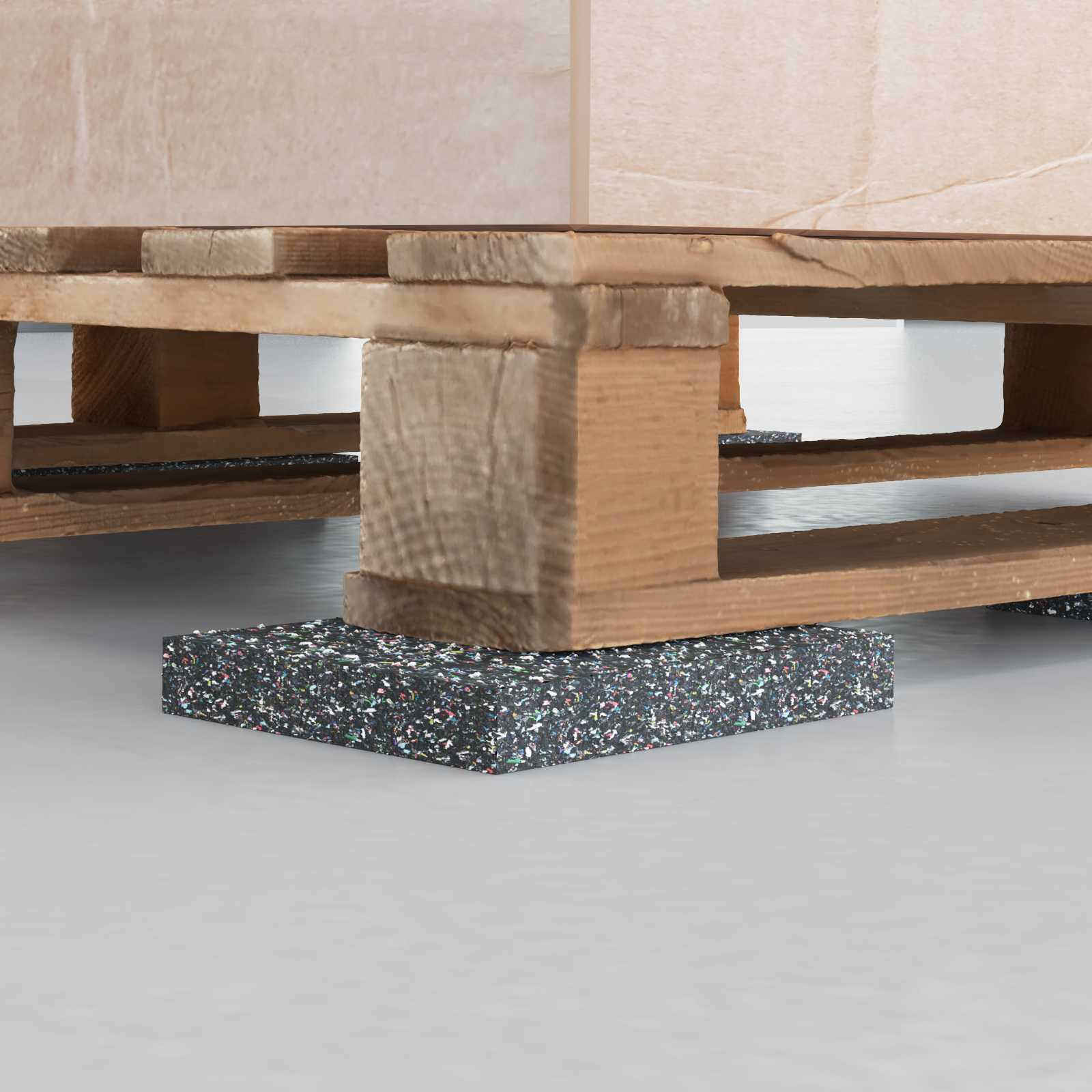 Gummi-Granulat-Rolle Schwarz 200 x 5 x 0,3 cm Gummi