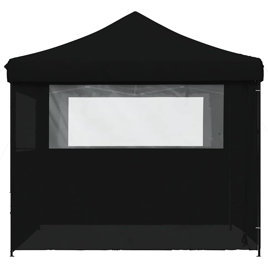 Partyzelt Faltbar Pop-Up Schwarz 292x292x315 cm