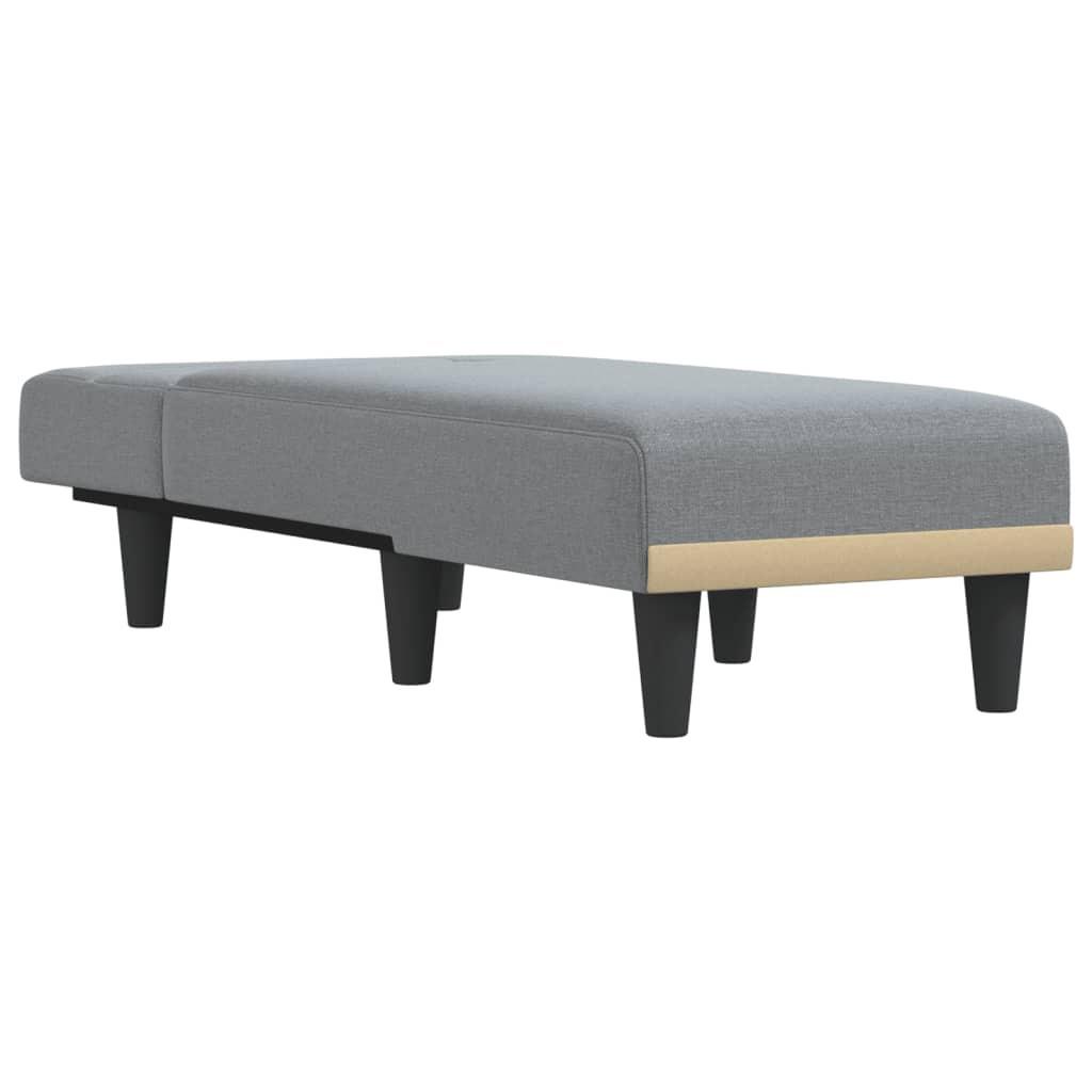 Chaiselongue Dunkelgrau Stoff