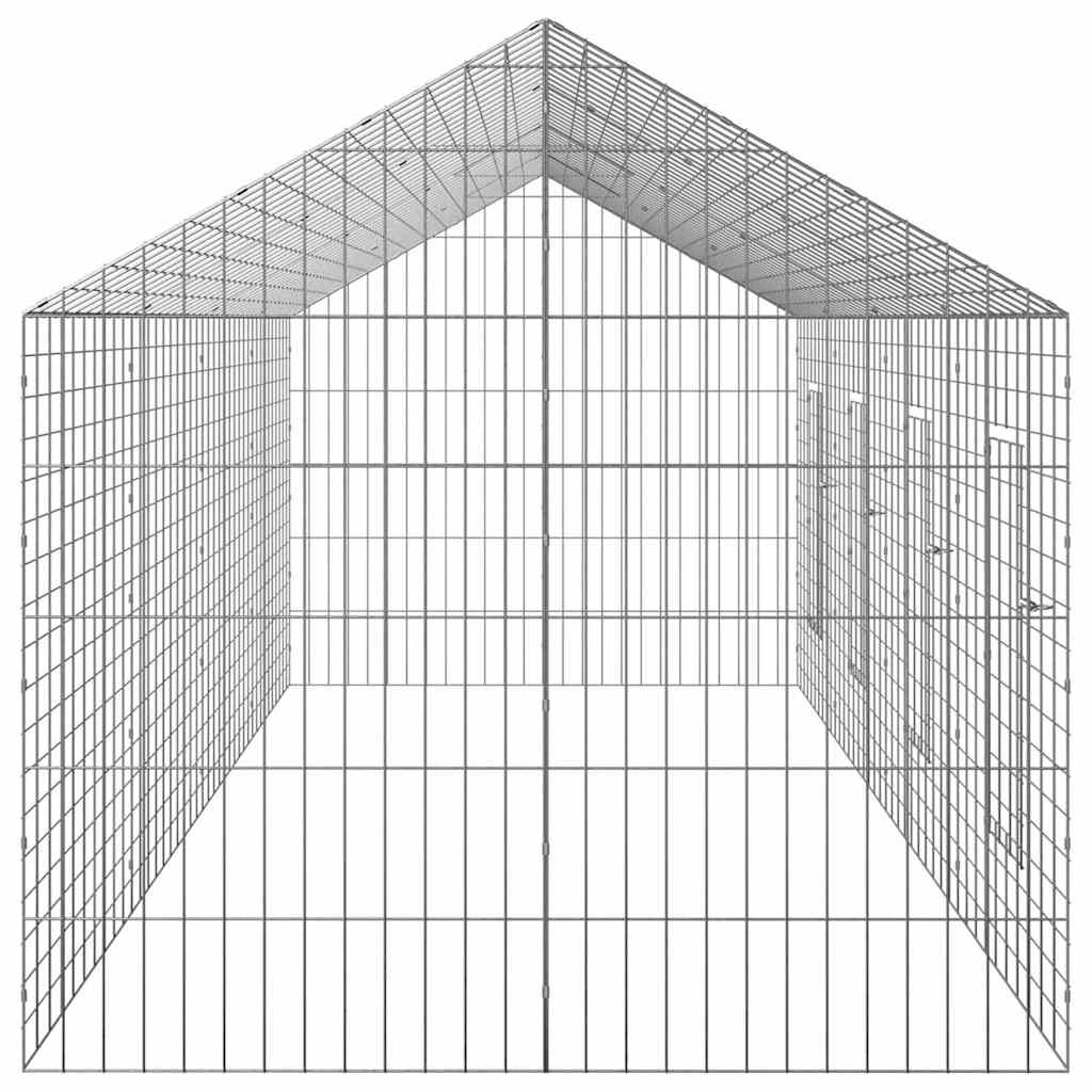 Hasenkäfig Silber 100 x 78 x 78 cm Verzinkter Stahl