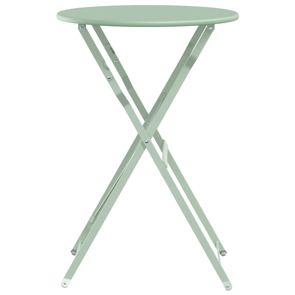 Bistrotisch Weiß Ø 50 x 71 cm Pulverbeschichteter Stahl