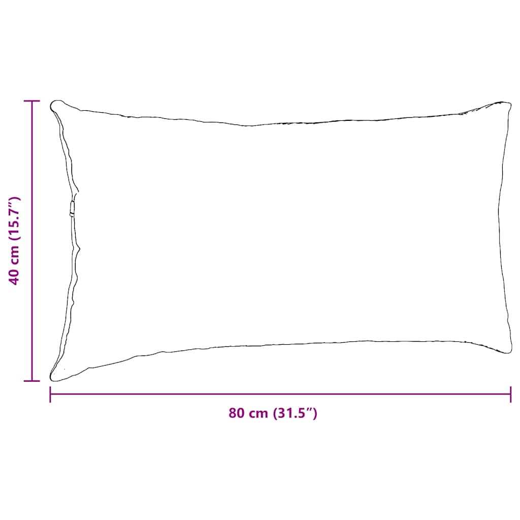 Sofakissen 2 Stück Taupe 50 x 30 cm Stoff