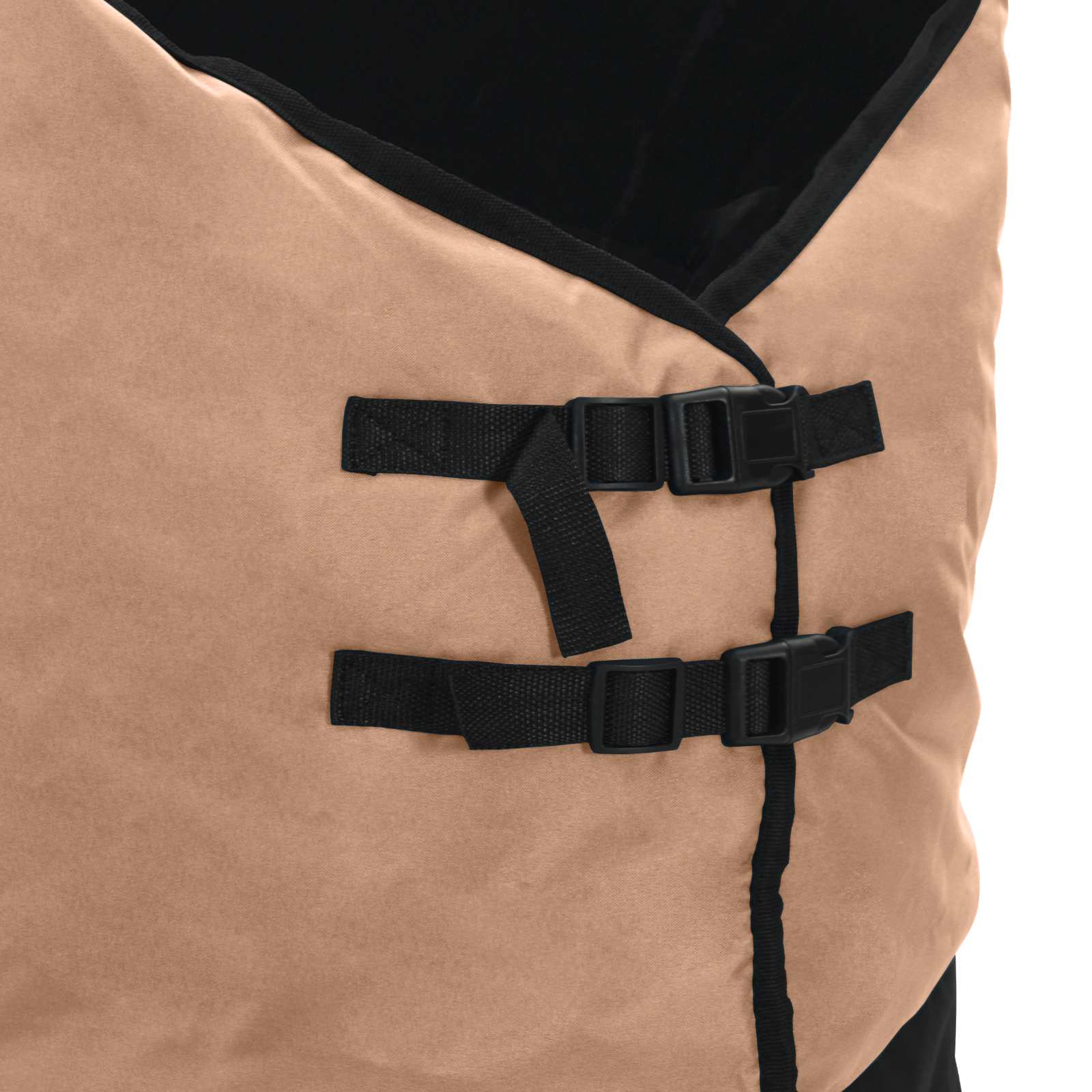 Pferdedecke Dunkelgrün und Schwarz 75 cm Polyester