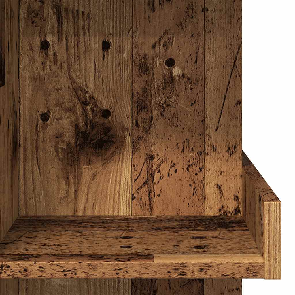 Bartisch mit Regal Weiß 100x50x101,5 cm Holzwerkstoff