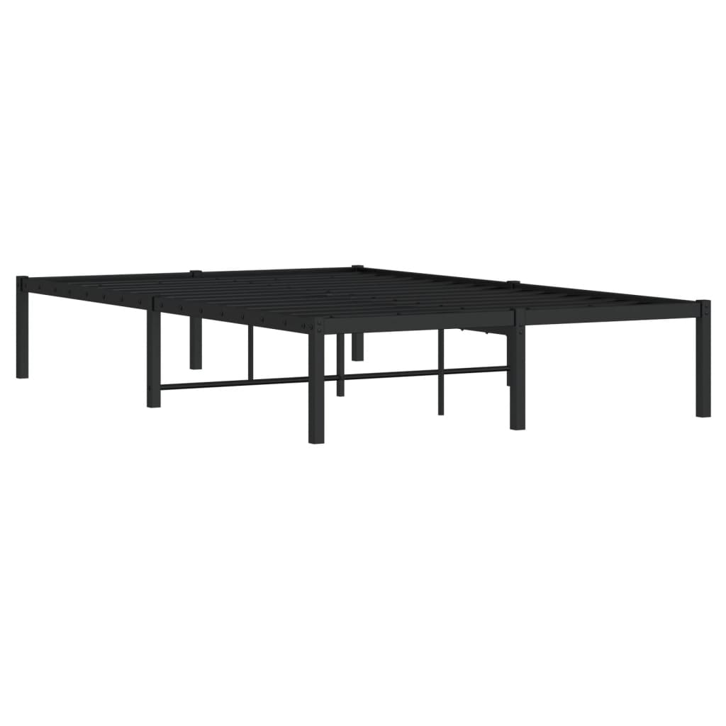 Bettgestell Metall Schwarz 75x190 cm