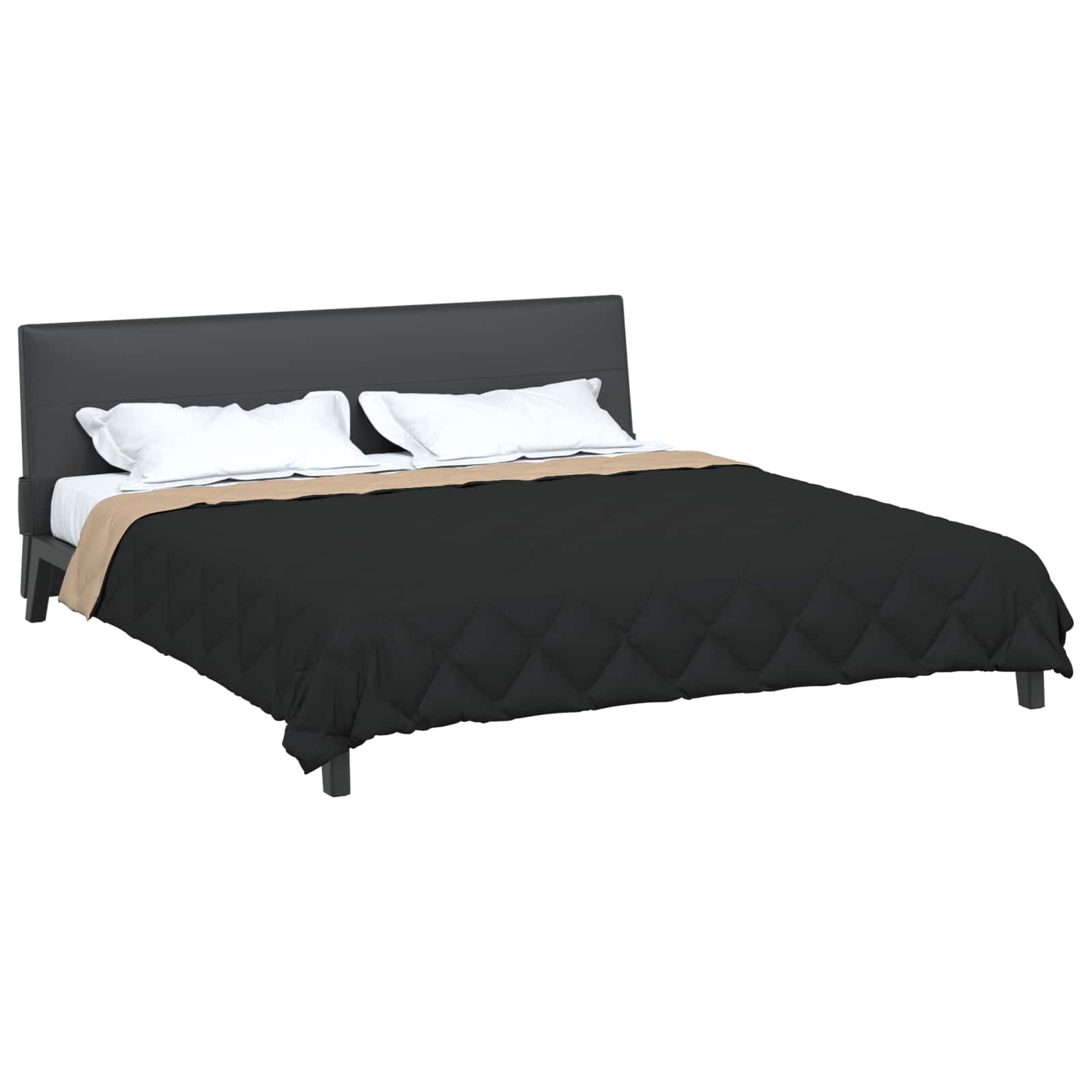 Sommerdecke Anthrazit 200 x 135 cm Mikrofaser