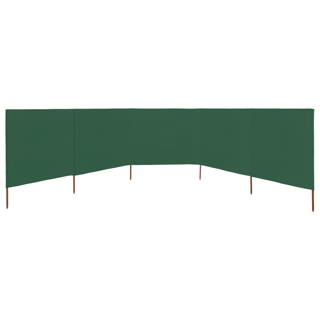 3-teiliges Windschutzgewebe 400 x 120 cm Weiß
