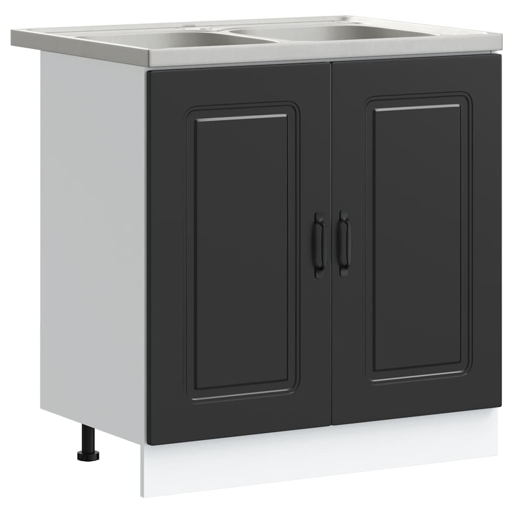 Küchenschrank Kalmar Weiß 80 x 46 x 81.5 cm Holzwerkstoff