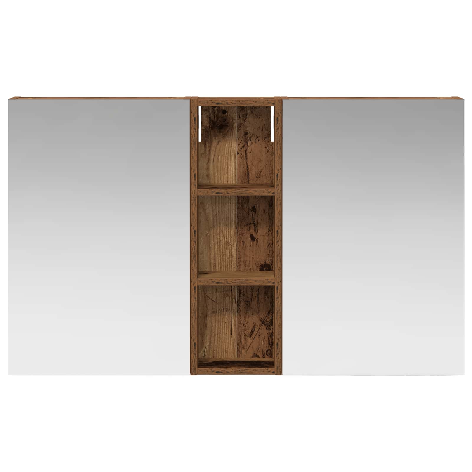 Badezimmerschrank-Set 3 pcs 80 x 10,5 x 50 cm Holzwerkstoff