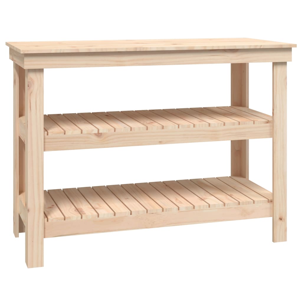 Werkbank 78,5x50x80 cm Massivholz Kiefer
