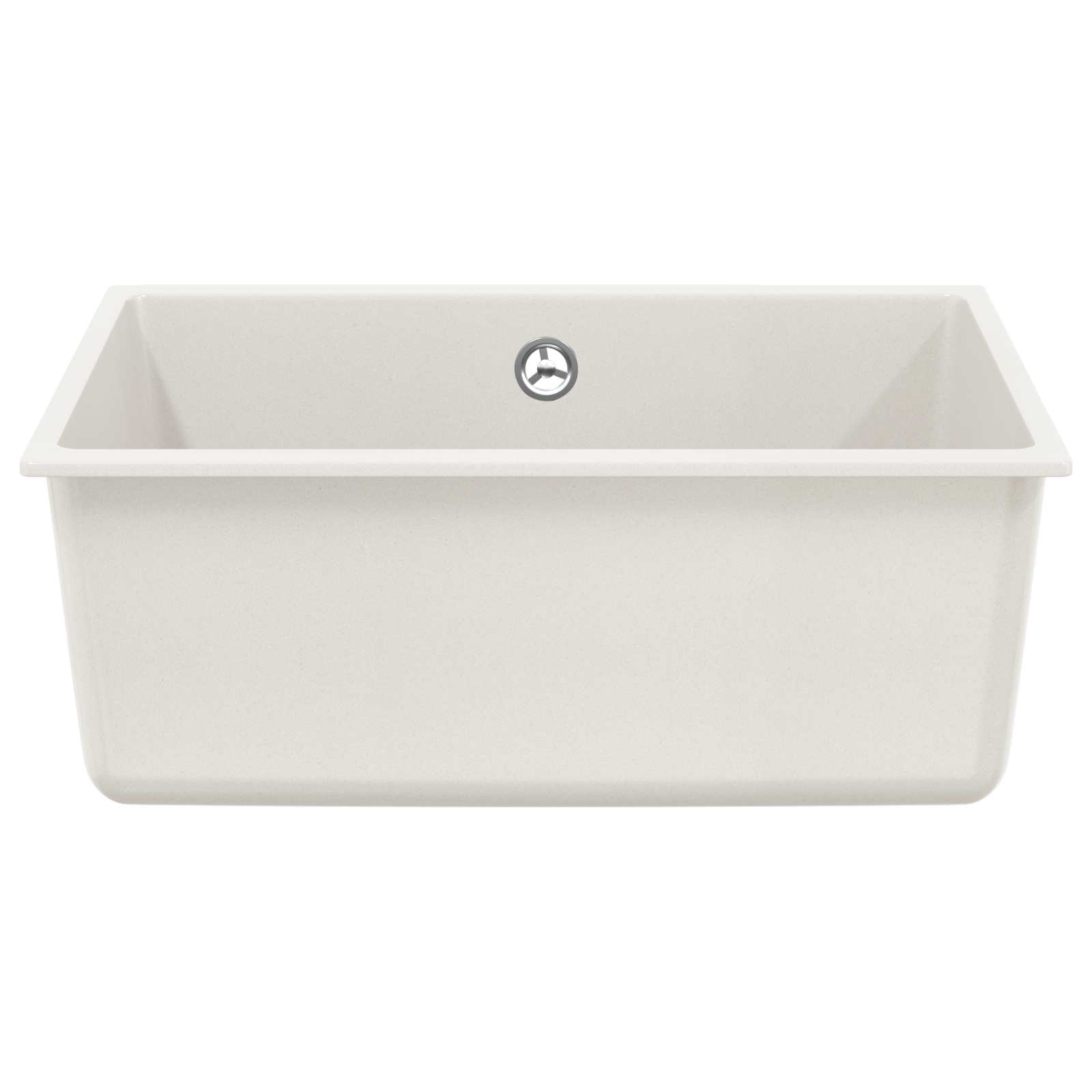 Waschbecken Schwarz 370 x 460 mm 80% Quarz und 20% Harz