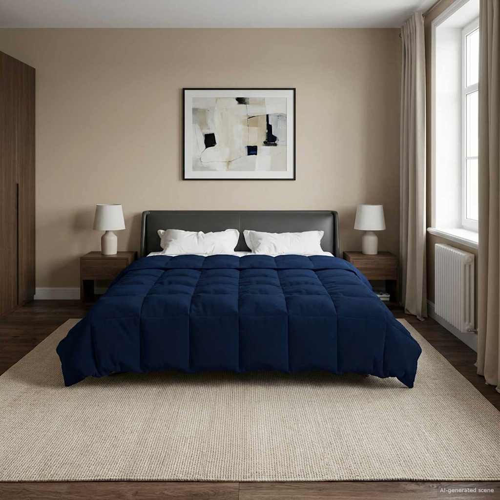 Ganzjahresbettdecke Anthrazit 135 x 200 cm Mikrofaser