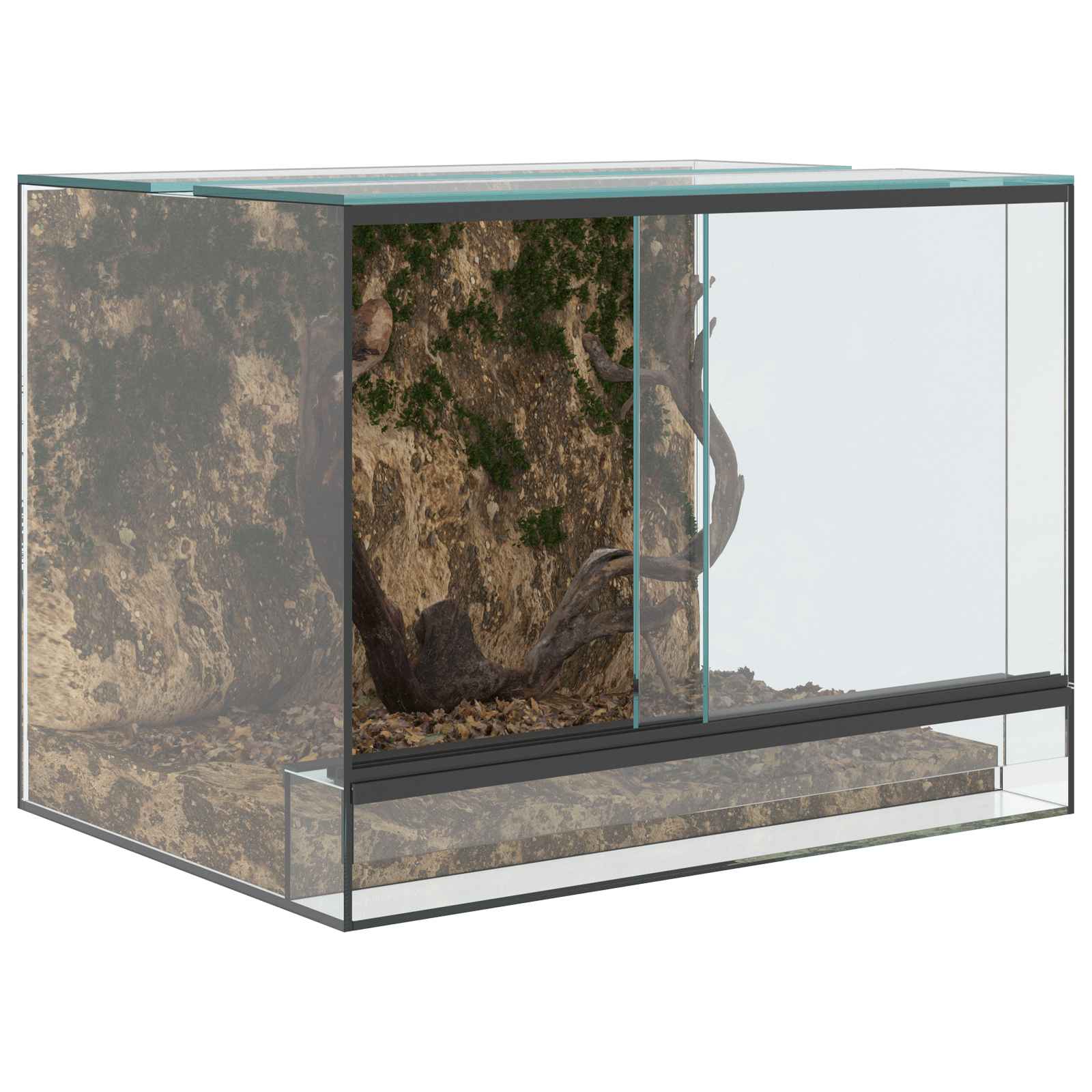 Terrarium mit Speicher Transparent 30 x 30 x 30 cm Glas