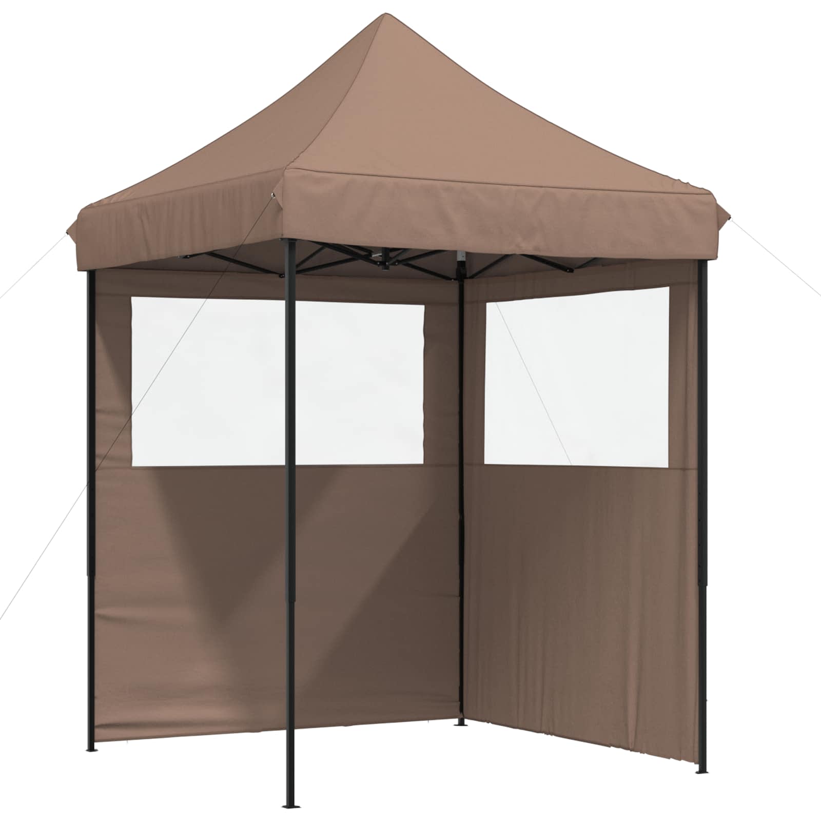Partyzelt Faltbar Pop-Up Schwarz 200x200x306 cm