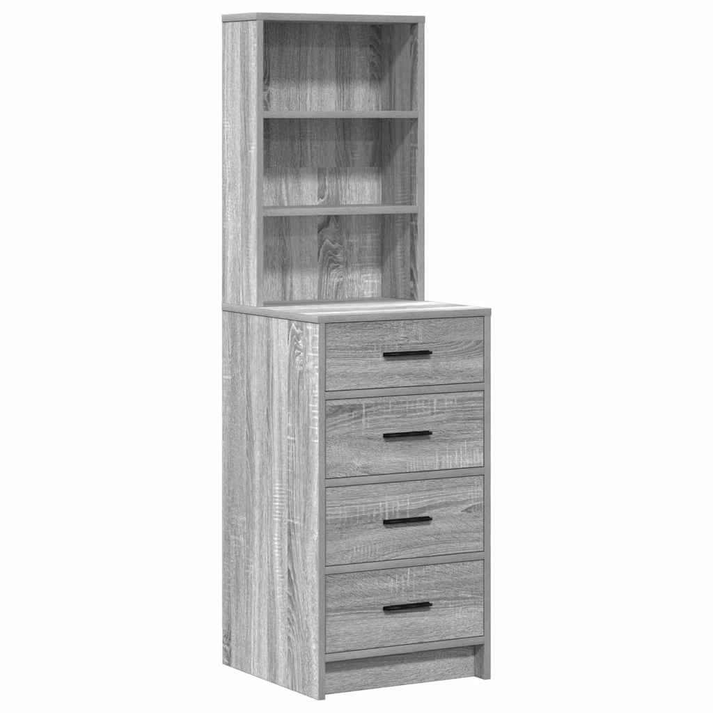 Schminktisch mit Regal Weiß 78,5 x 41 x 135 cm Holzwerkstoff