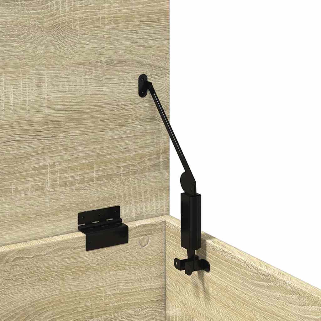 Aufbewahrungstruhe Weiß 84x42x46 cm Holzwerkstoff