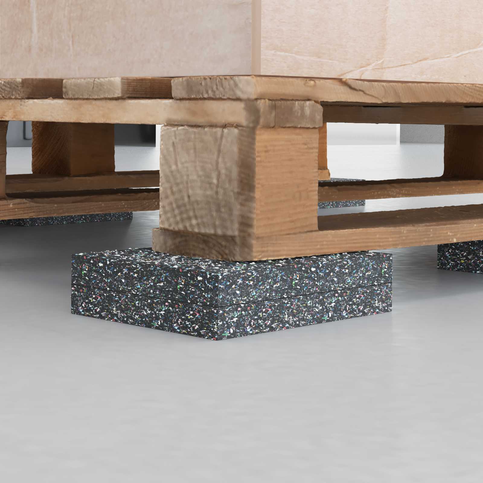 Gummi-Granulat-Rolle Schwarz 200 x 5 x 0,3 cm Gummi