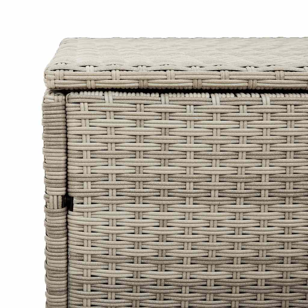 Garten-Aufbewahrungsbox Schwarz 110 x 50 x 58 cm Poly Rattan