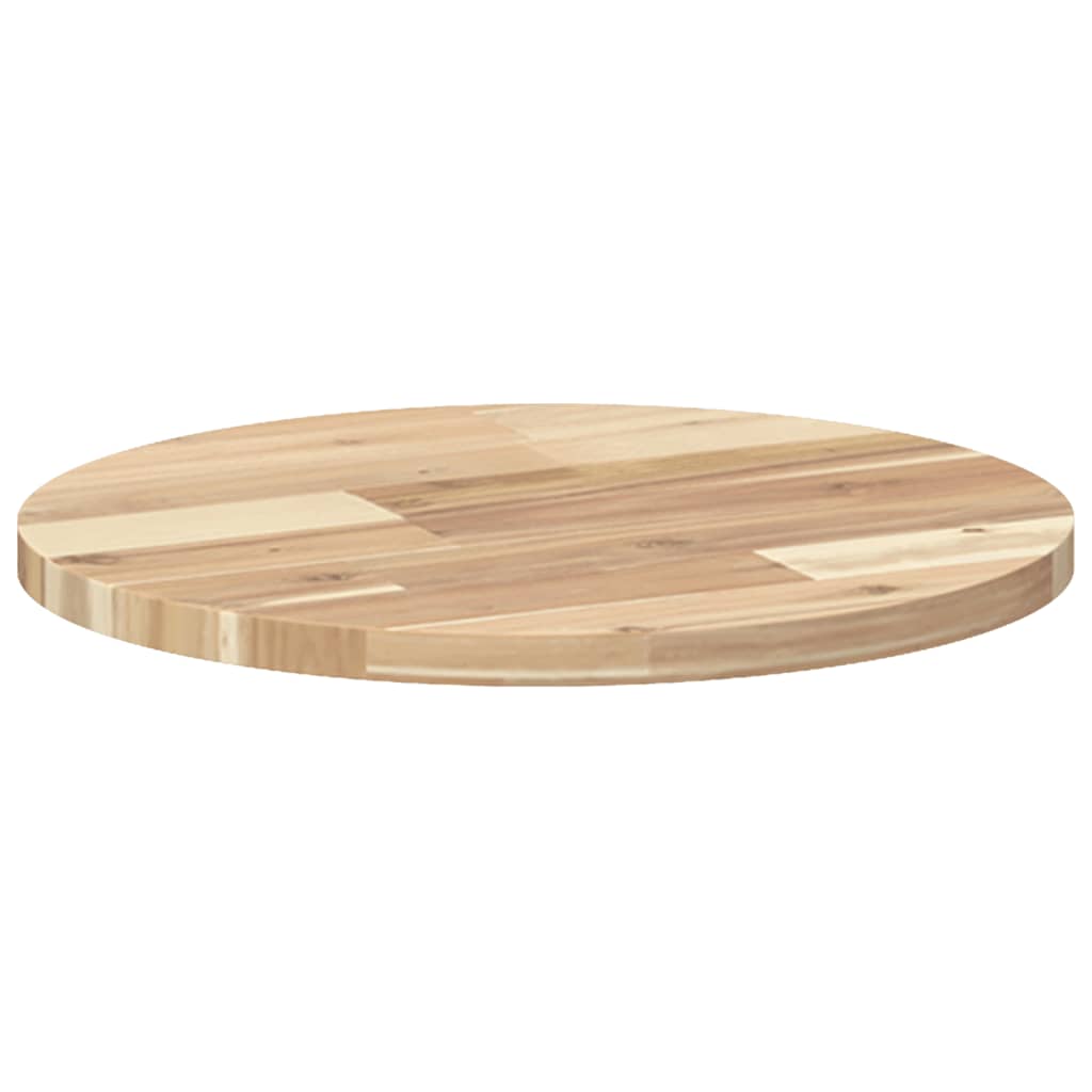 Tischplatte Rund Ø40x2 cm Massivholz Akazie