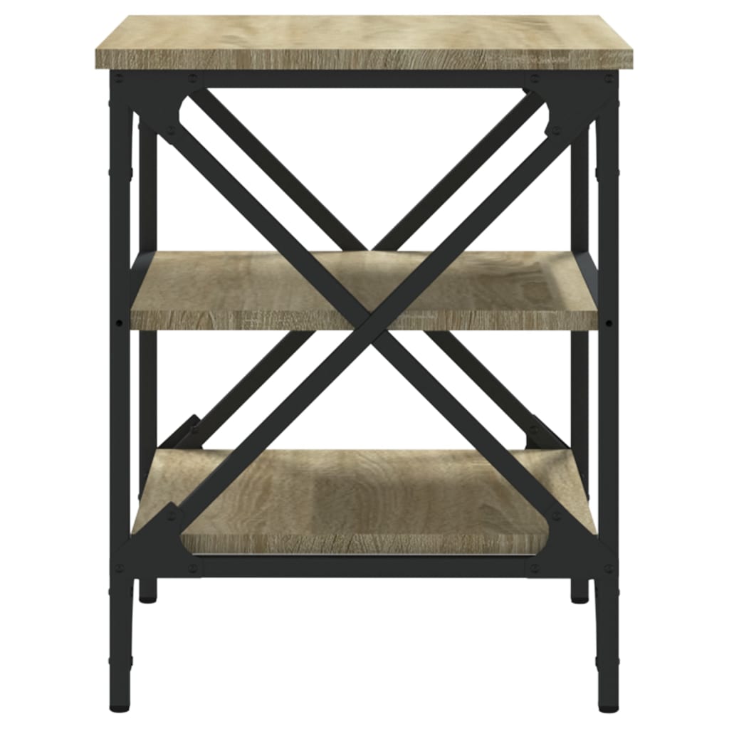 Beistelltisch Schwarz 40x42x50 cm Holzwerkstoff