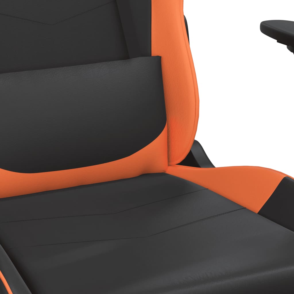 Gaming-Stuhl mit Massagefunktion Schwarz und Rot Kunstleder