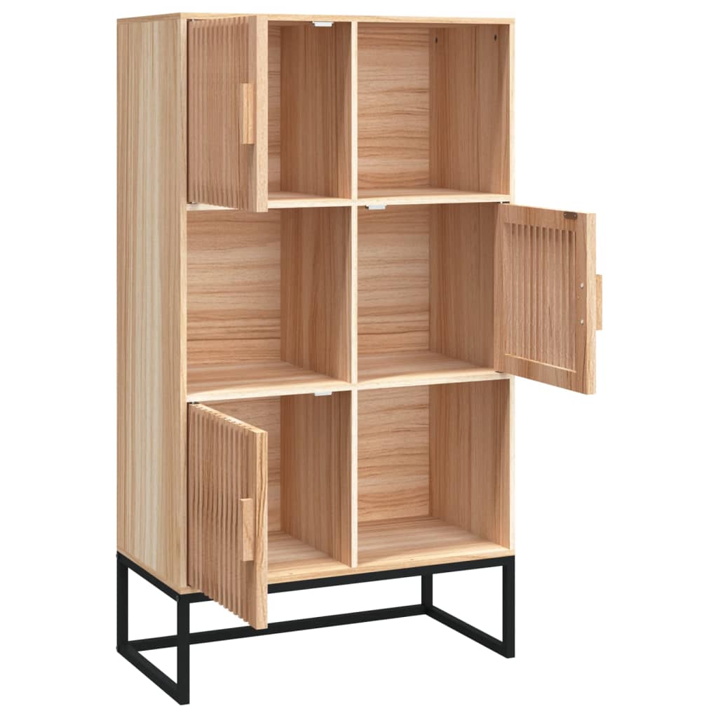 Highboard Weiß 70x35x125 cm Holzwerkstoff