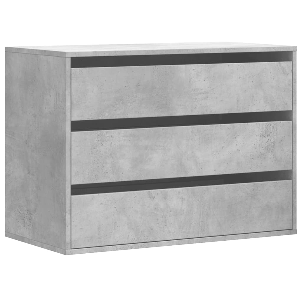 Schubladenschrank Schwarz Eichen-Optik 41 x 40 x 58 cm