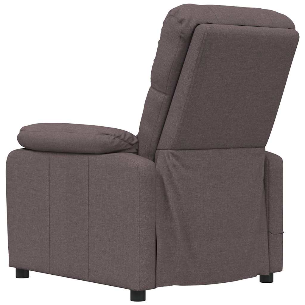 Massagesessel Hellgrau Stoff