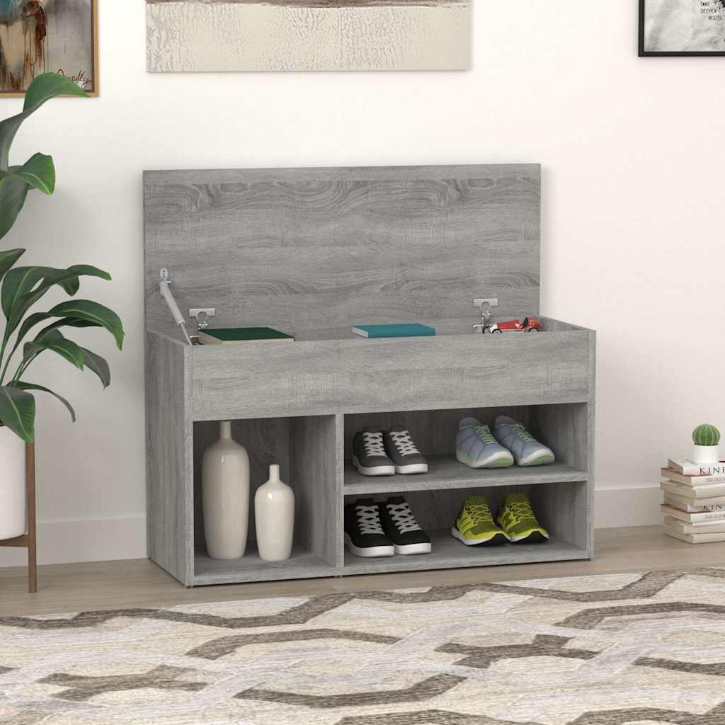 Schuhbank Weiß 60x30x45 cm Holzwerkstoff