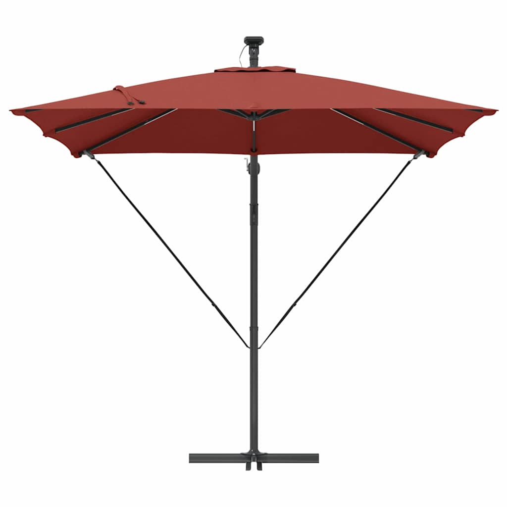 Sonnenschirm Sand 249 x 249 x 250 cm Polyester und Aluminium