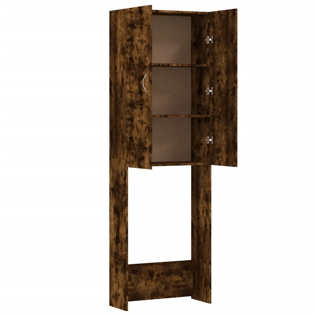 Waschmaschinenschrank Weiß 64x25,5x190 cm