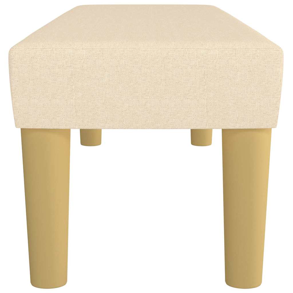 Sitzbank Hellgrau 70x30x30 cm Stoff