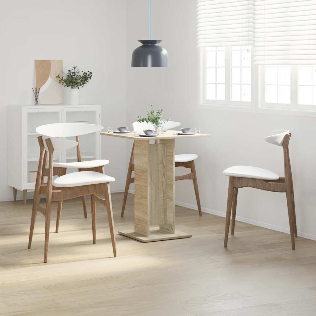 Bistrotisch Weiß 60x60x75 cm Holzwerkstoff
