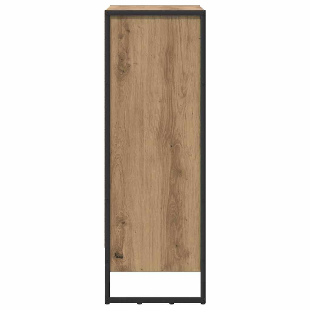 Bücherregal 2 pcs Schwarz Eichen-Optik 60 x 30 x 189,5 cm