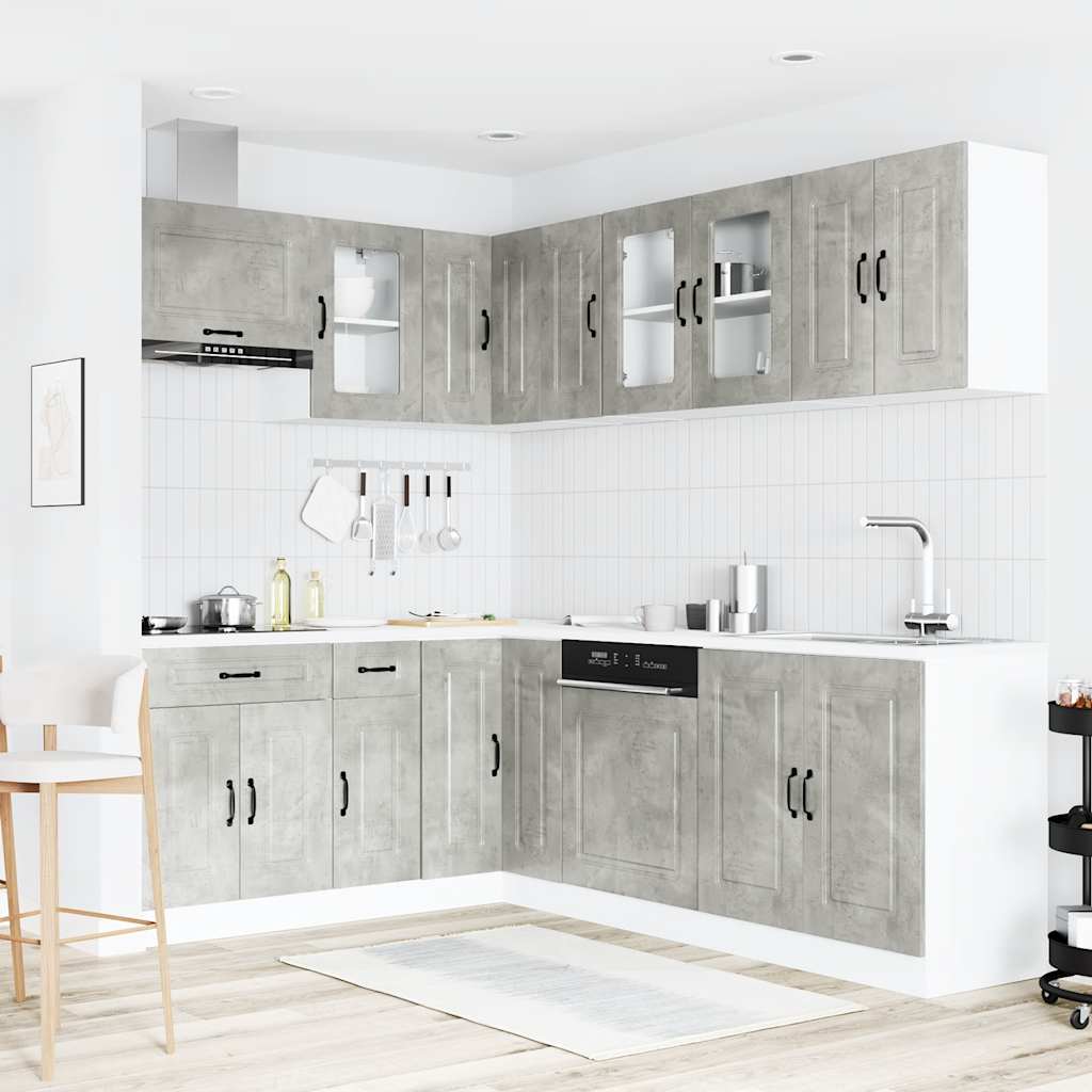 11-tlg. Küchenschrank-Set Kalmar Weiß Holzwerkstoff