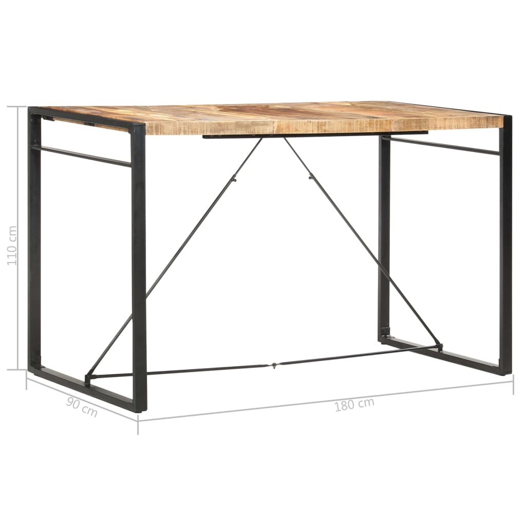 Bartisch 110 x 60 x 110 cm Massivholz Mango