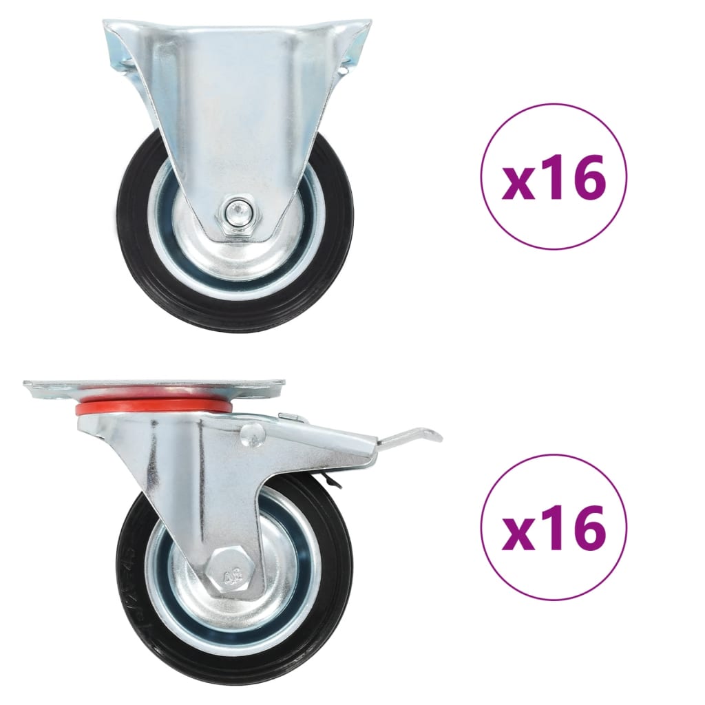 Rollen 4 Stk. 75 mm