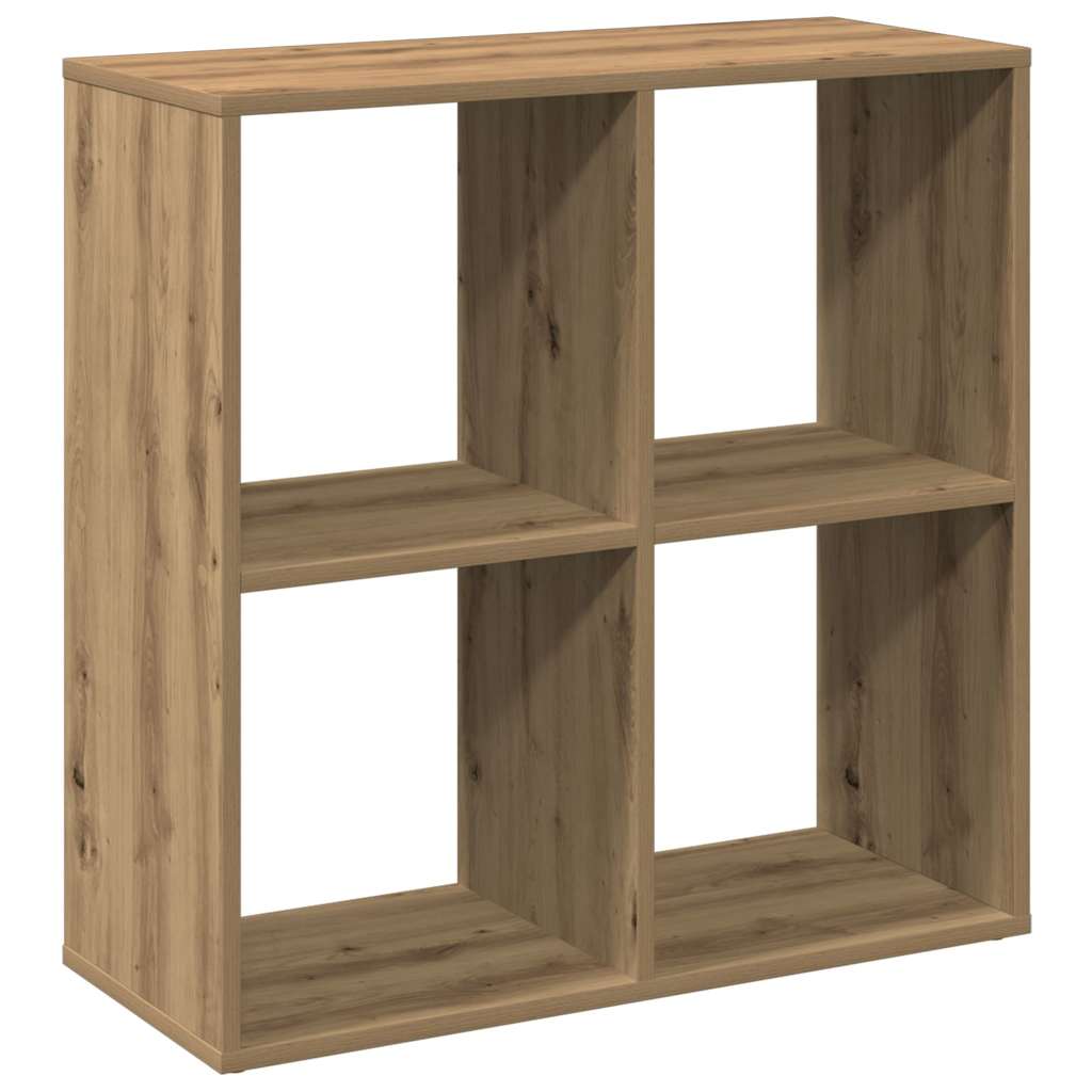 Bücherregal Weiß 137,5x29x137,5 cm Holzwerkstoff