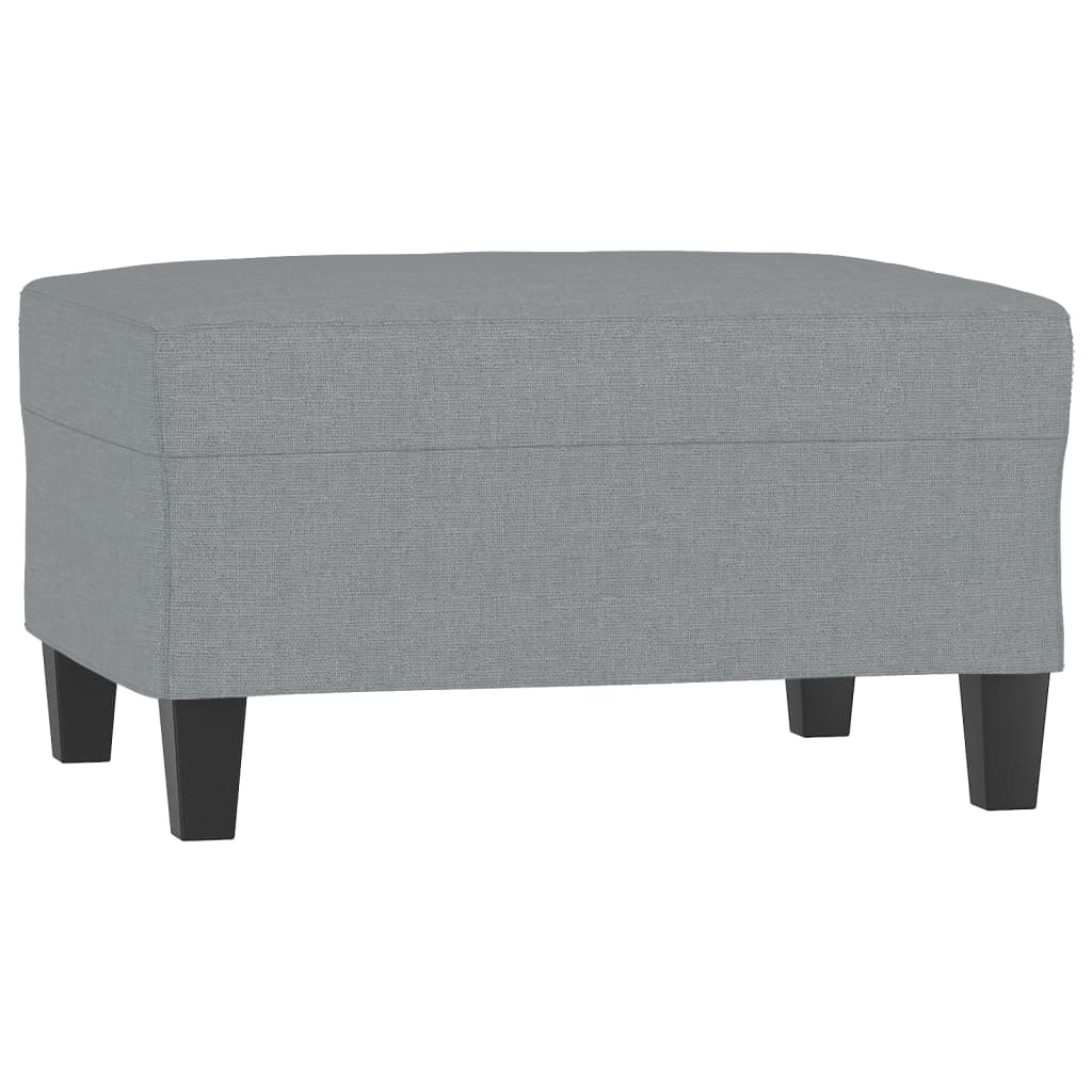 Fußhocker Hellgrau 60x50x41 cm Stoff