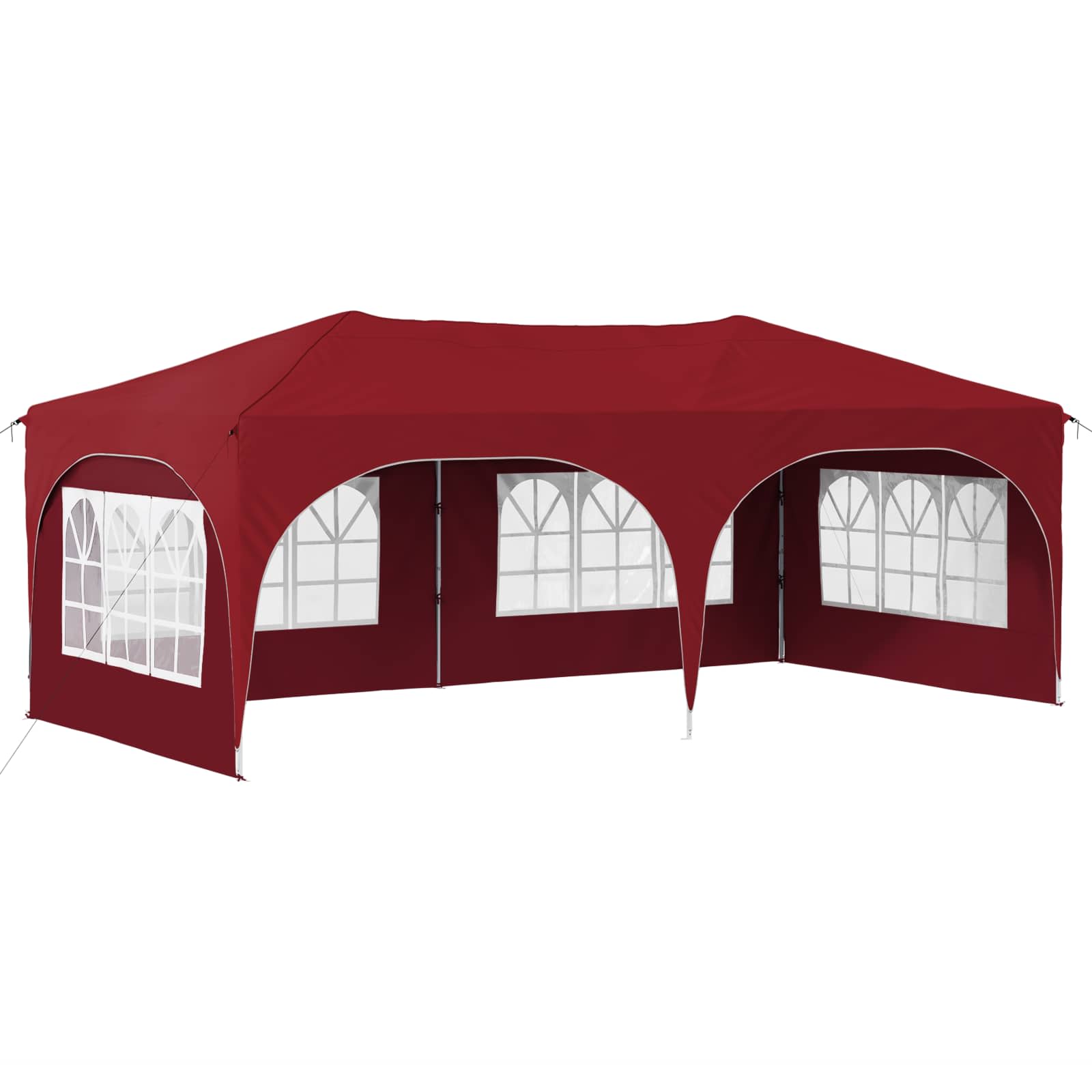 Pop-up Partyzelt 575 x 288 x 245 cm Creme Oxford-Stoff