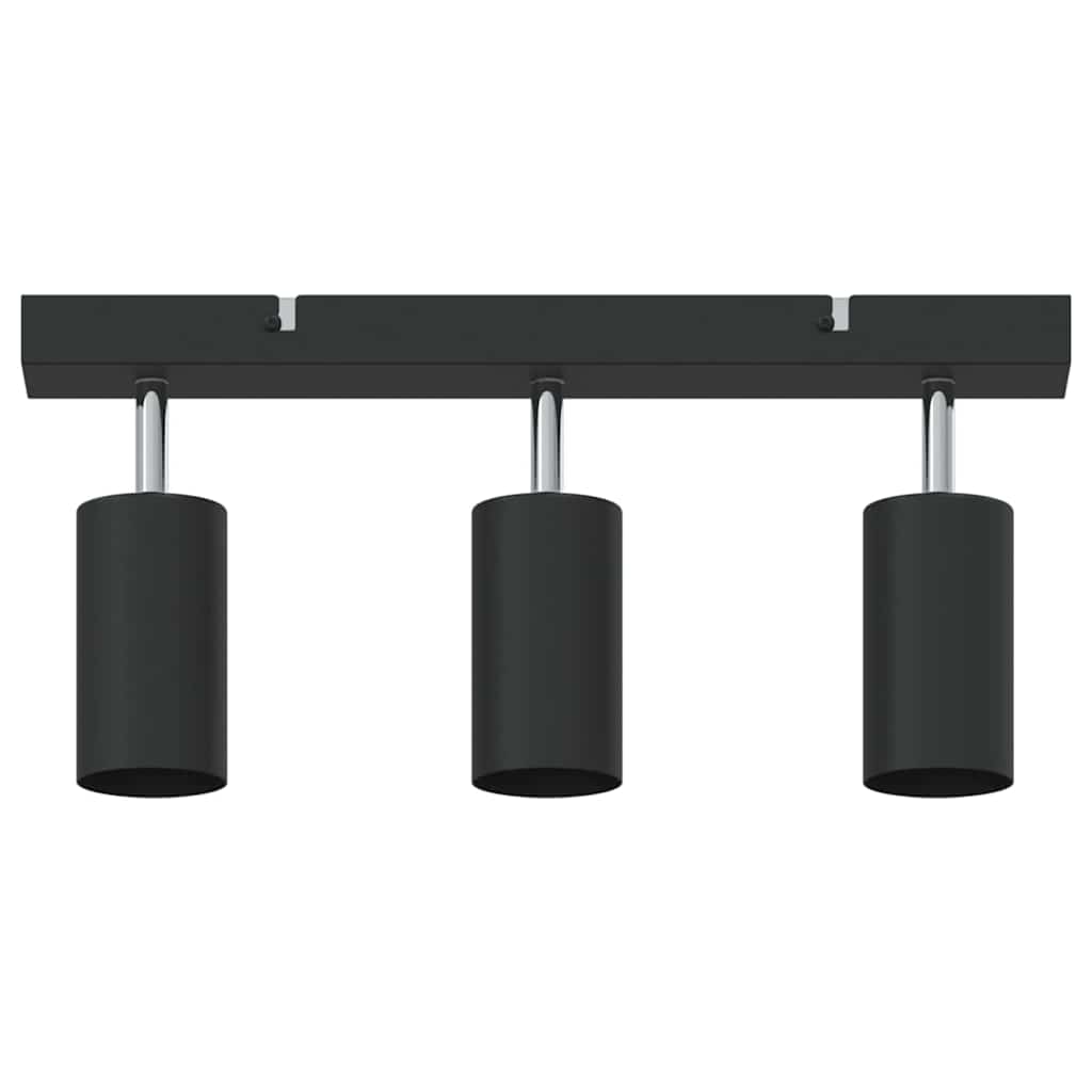 Deckenstrahler mit Strahlern Schwarz 6 x 6 x 16 cm Metall