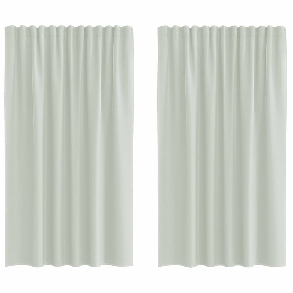 Voile Vorhänge mit Ösen 2 Stk. Apfelgrün 140x140 cm