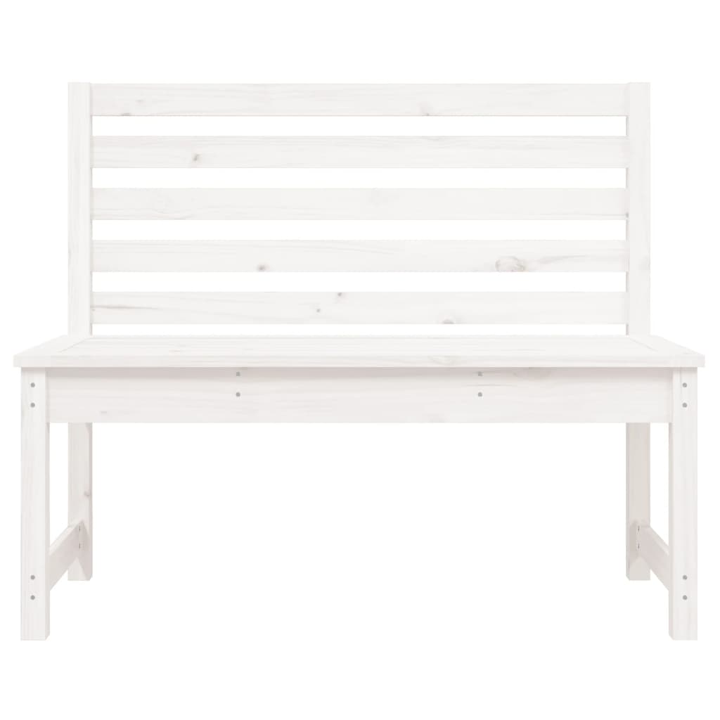 Gartenbank 109 cm Massivholz Kiefer