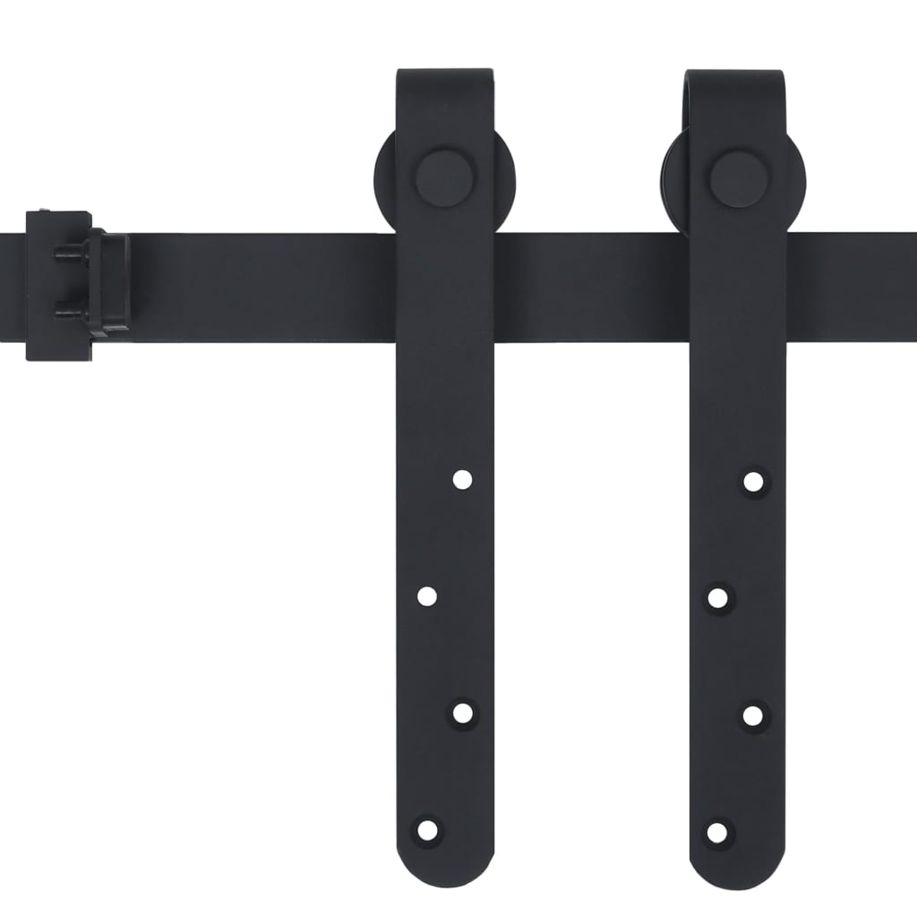 Schiebetürbeschlag Set für Schranktüren 91 cm Karbonstahl