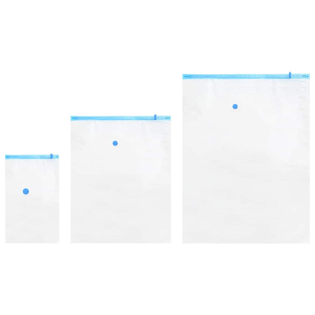 Aufbewahrungstaschen 5 pcs Transparent und Blau 70 x 50 cm
